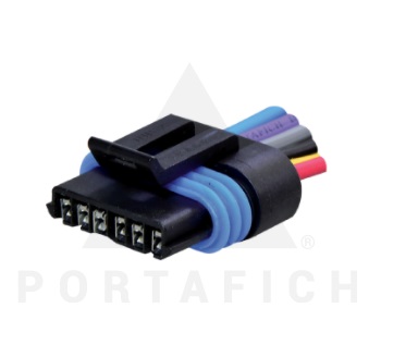 967 - FICHA 6 VIAS SENSOR VW